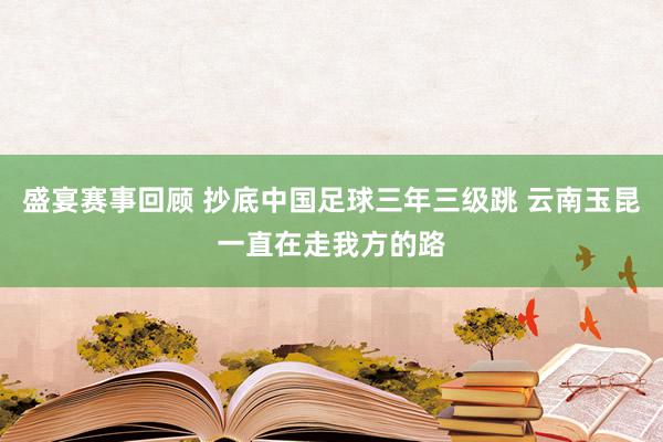 盛宴赛事回顾 抄底中国足球三年三级跳 云南玉昆一直在走我方的路