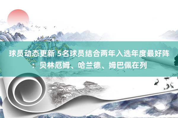 球员动态更新 5名球员结合两年入选年度最好阵：贝林厄姆、哈兰德、姆巴佩在列